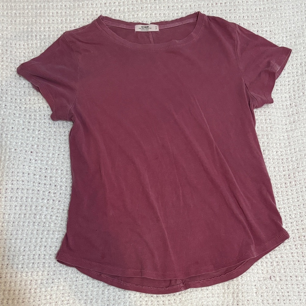 Cotton On Dusty Rose Short Sleeve Tee